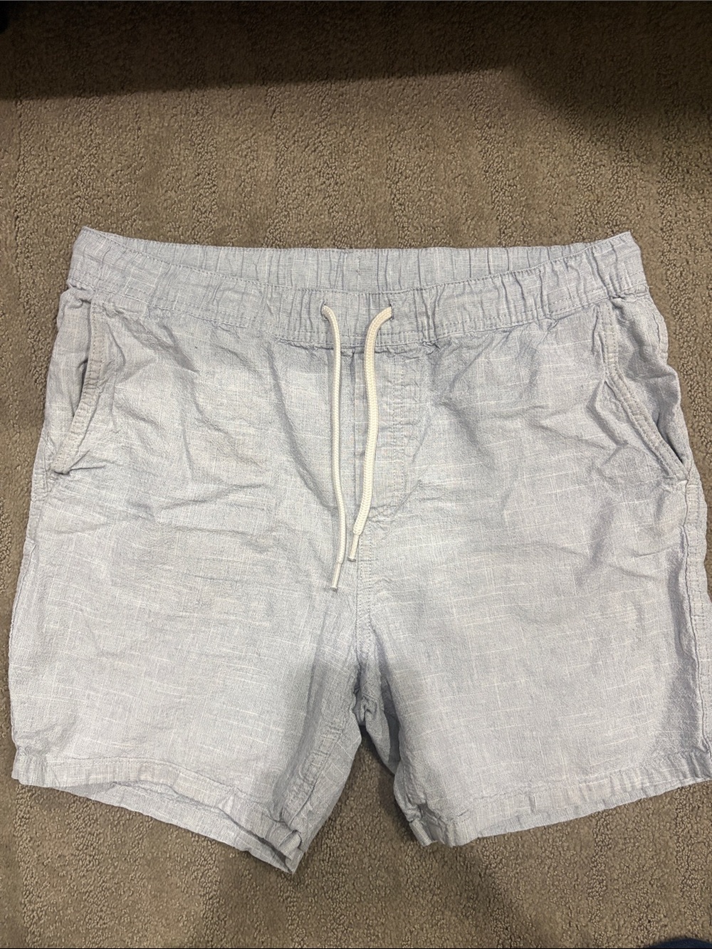 H&M Light grey cotton shorts with Drawstring size M